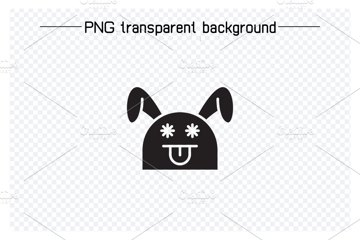 Rabbit Emojis Vector Set, an Animal Illustration by Designfour (Photo 2 of 7)
