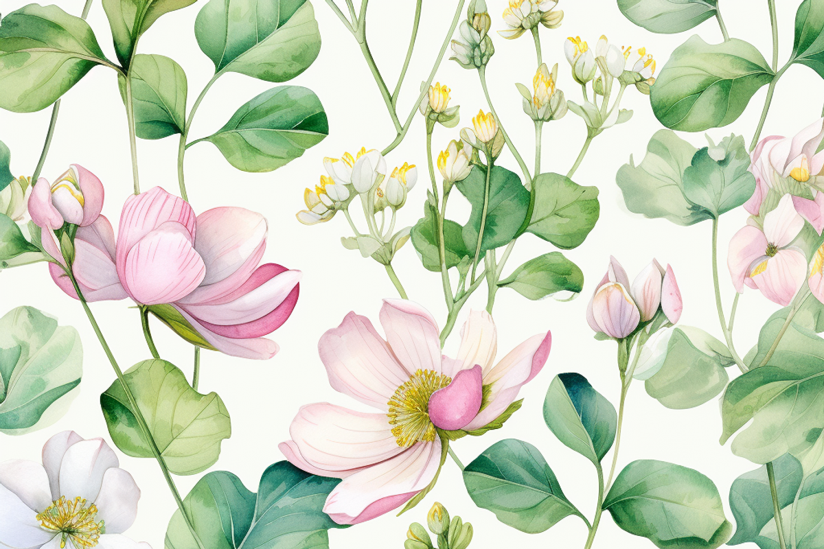 Shamrock Flower Pattern, a Background Graphic by Printable Treasure (Photo 3 of 4)
