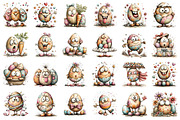 Whimsical Easter Funny Eggs Clipart, an Illustration by designcity5 (Thumbnail 2 of 5)