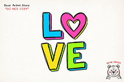 Valentine Love & Coffee Illustration, an Illustration by GlitterCraft (Thumbnail 5 of 41)