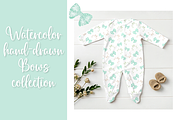 Watercolor hand-drawn bows Graphics, a Pattern Graphic by Art (Thumbnail 8 of 8)