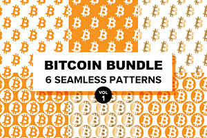 Bitcoin Seamless Pattern Bundle