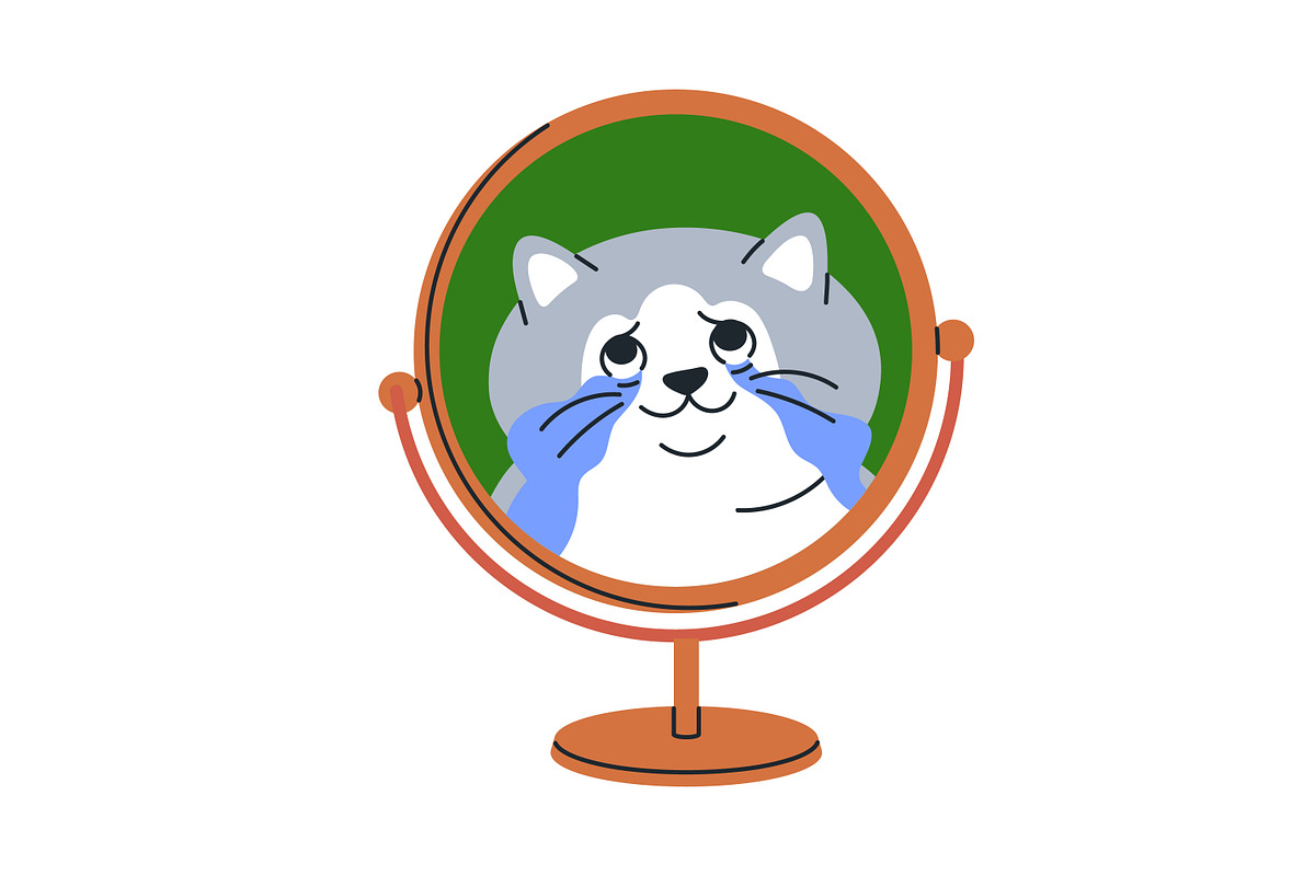Cute, funny, comic cats. Cartoon set, an Animal Illustration by Good Studio (Photo 12 of 20)