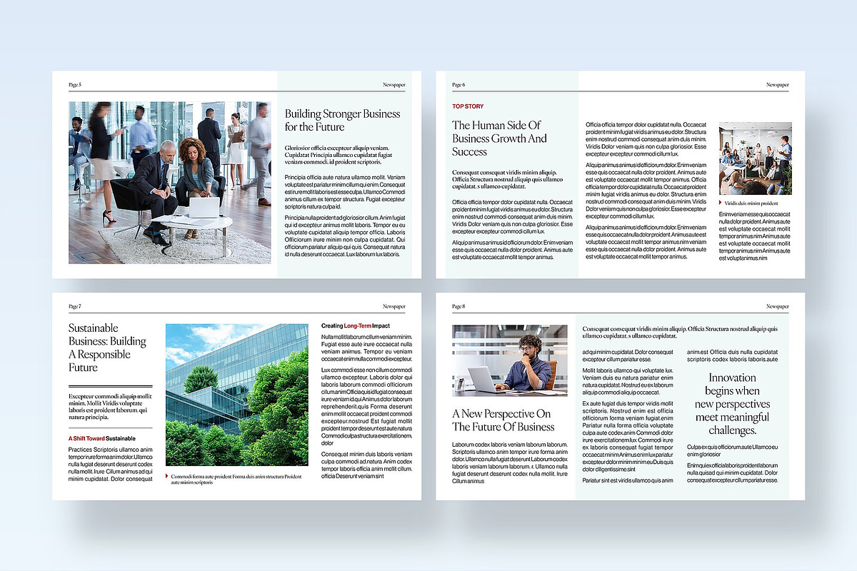 Newspaper Presentation Template, a Presentation Template by BrandPacks (Photo 3 of 4)