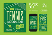 Bold Tennis Tournament Flyer, a Flyer Template by graphicook (Thumbnail 1 of 3)