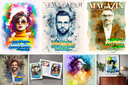 News Paper Mixed Media Art Effect, an Action Add-On by MRI STUDIO (Thumbnail 1 of 43)