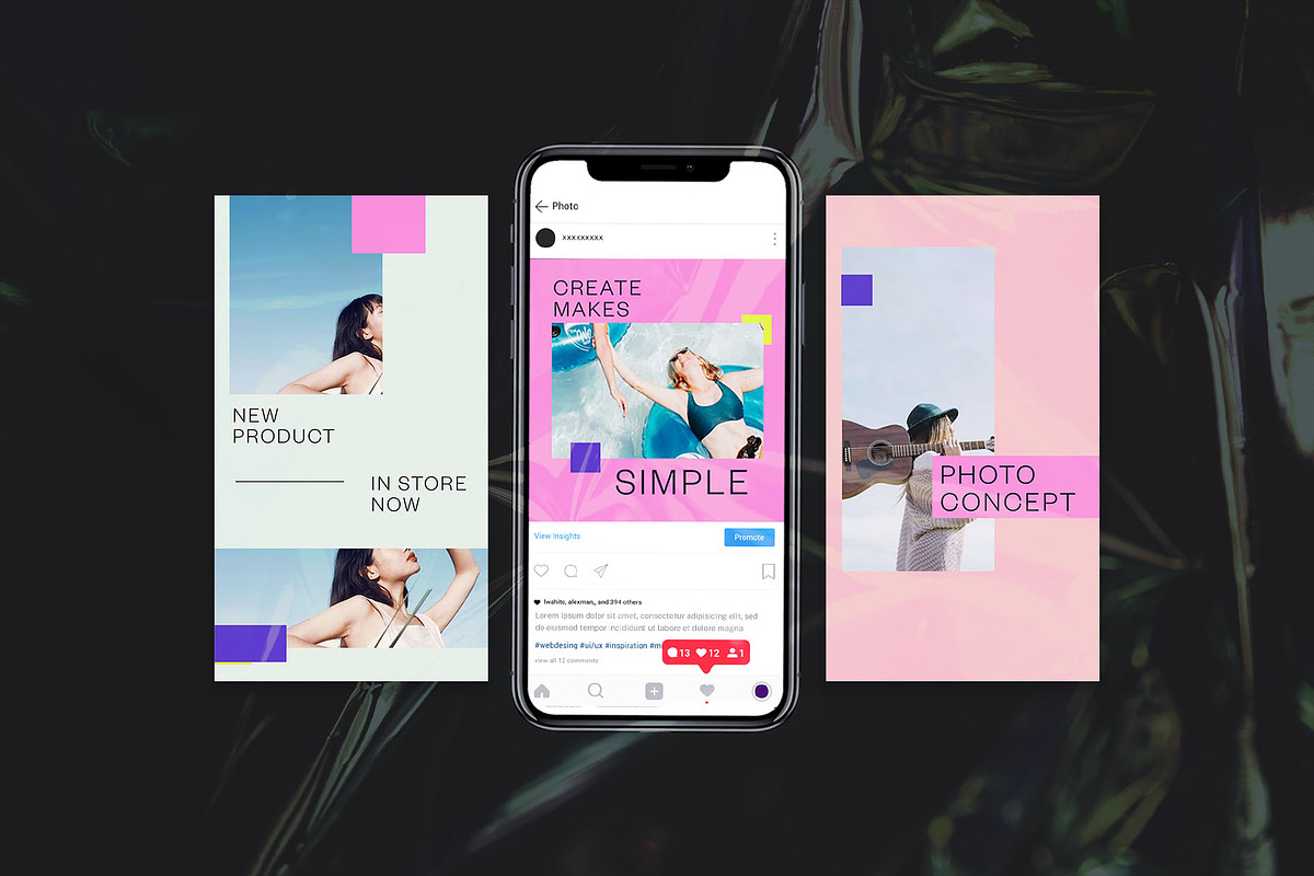Neon Sales Instagram Template | PSD, a Social Media Template by Azruca (Photo 3 of 6)