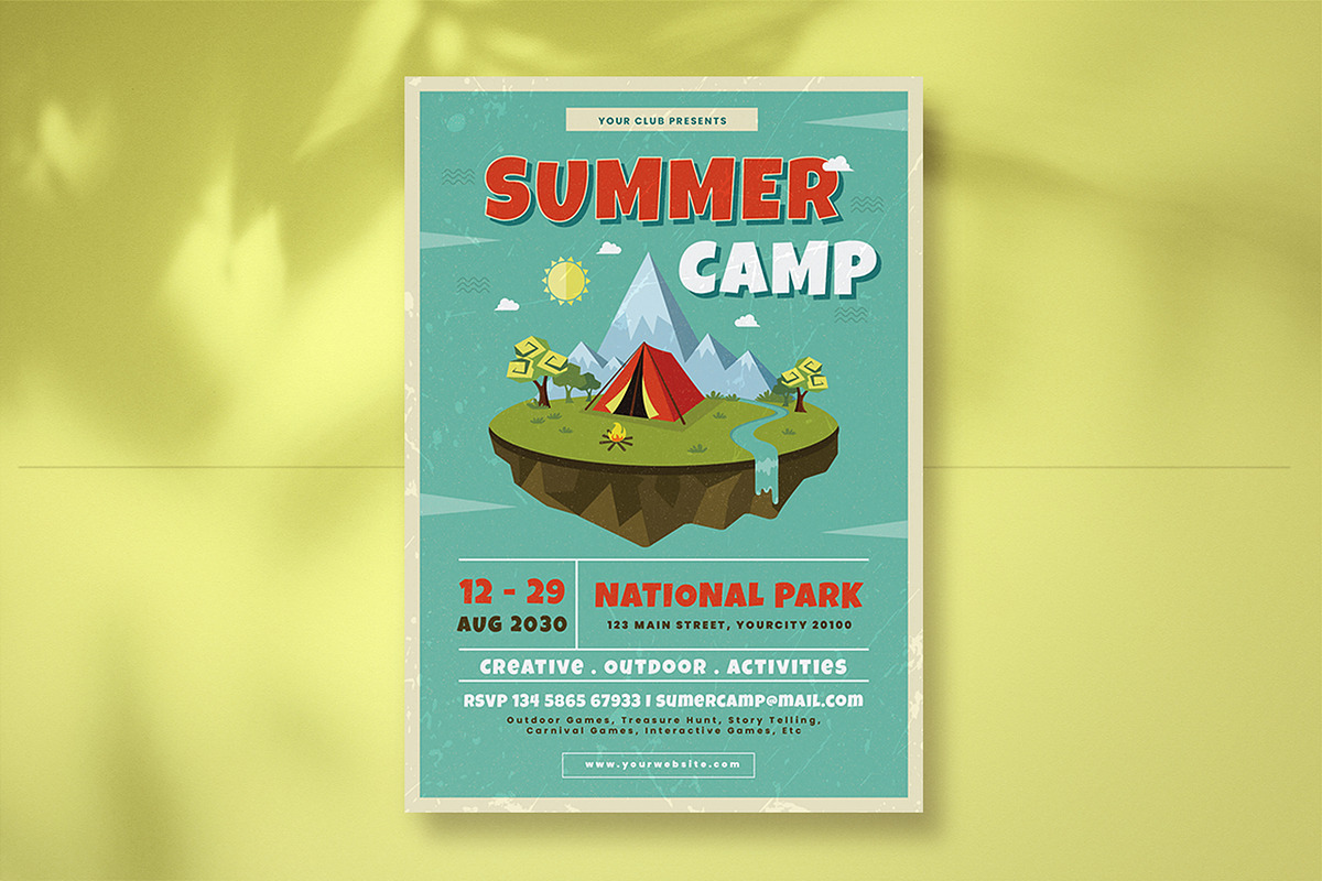 Bundle Summer Camp Flyer, a Flyer Template by Totem Design Studio (Photo 3 of 4)