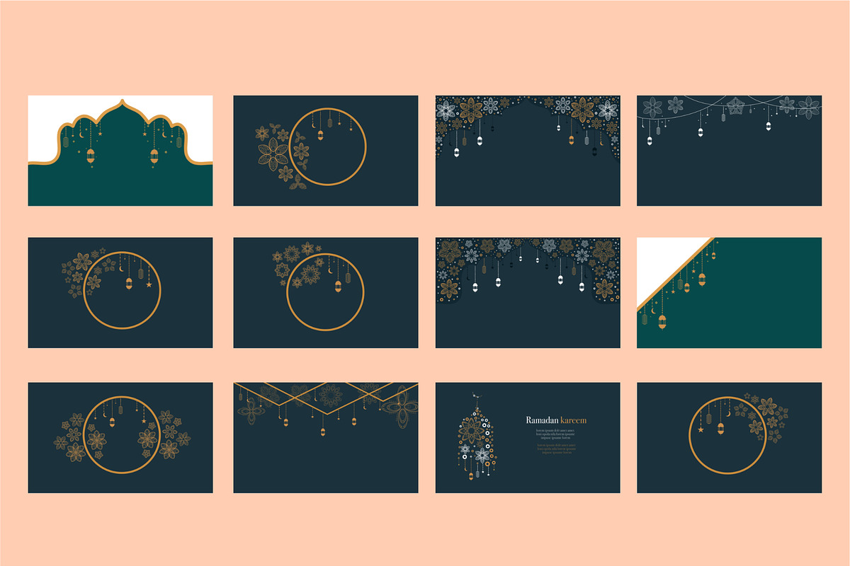 Ramadan ornament background design, a Decorative Illustration by foxndeer (Photo 3 of 4)