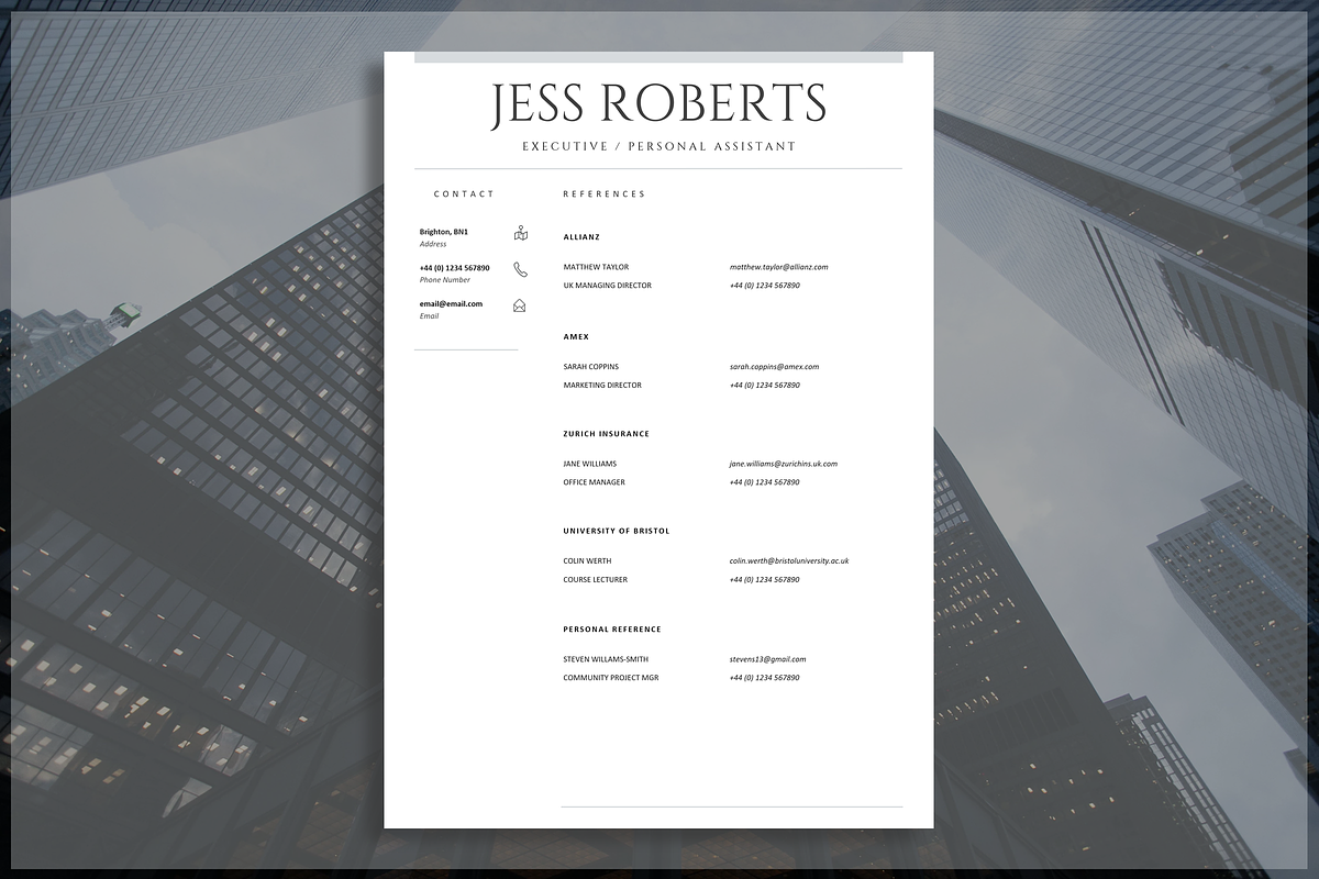 Professional CV Template | Resume, a Resume Template by introDuice - CV / Resumes (Photo 5 of 6)