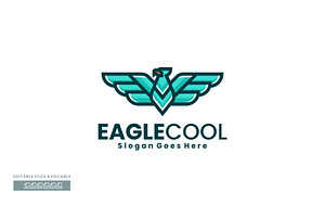 Eagle Simple Mascot Logo, a Branding & Logo Template by ivan_artnivora