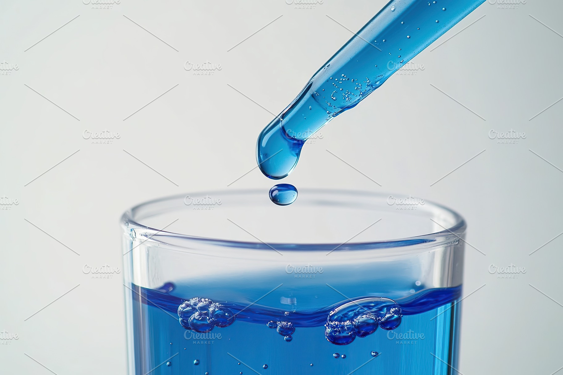Dripping reagent into test tube in laboratory, a Health & Medical Photo by AlyaAnd