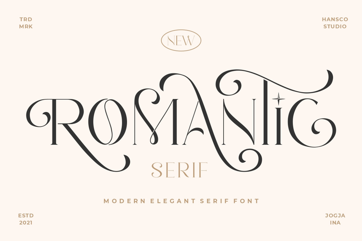 Romantic Serif - Elegant Classy Font, a Font by HansCo