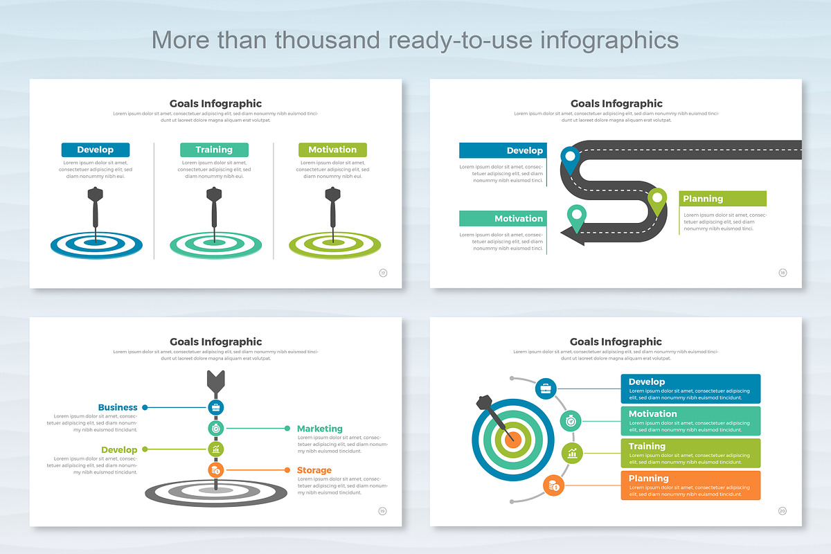Goals Infographic Google Slide, a Templates & Theme by Mighty-Slide (Photo 6 of 7)