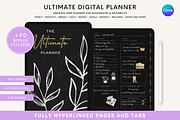 Dark Mode Digital Planner iPad, a Templates & Theme by HoneyGlowStudioCo (Thumbnail 1 of 9)