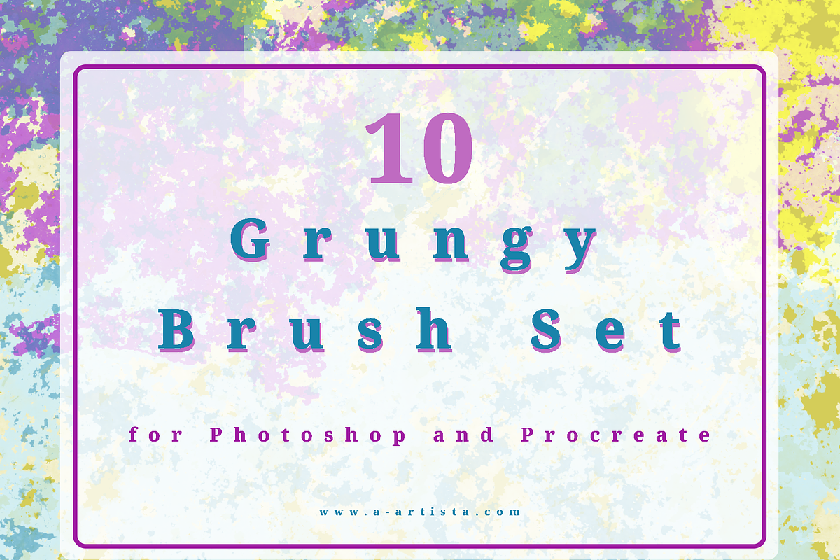 Grungy Photoshop & Procreate Brushes, a Brush Add-On by ArtCo (Photo 1 of 2)