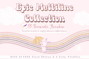 Multiline Procreate Brushes, a Brush Add-On by Pawsitively Aesthetic (Thumbnail 1 of 6)