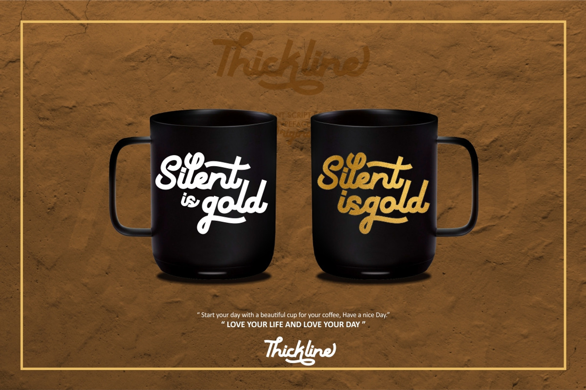 Thickline - Classic Bold Font, a Handwritten Font by PutraCetol Studio (Photo 9 of 16)
