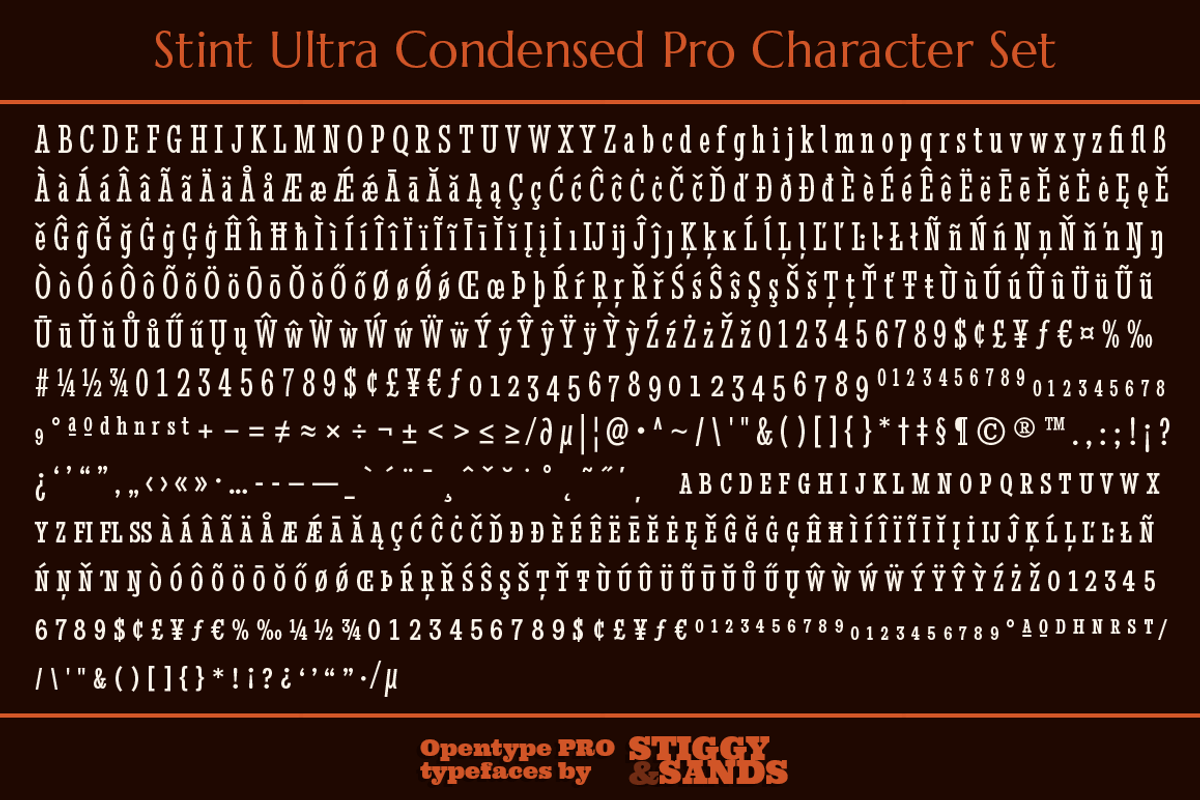 Stint Ultra Condensed Pro Family preview 5