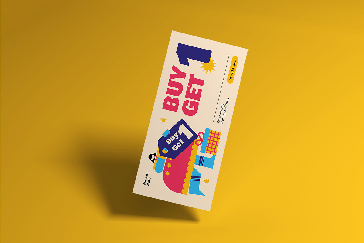 Creative Modern Promo Voucher, a Card Template by Neermana (Photo 2 of 4)