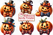 Halloween Spooky Pumpkin Sublimation, a Seasonal Illustration by Craft Nest (Thumbnail 1 of 5)