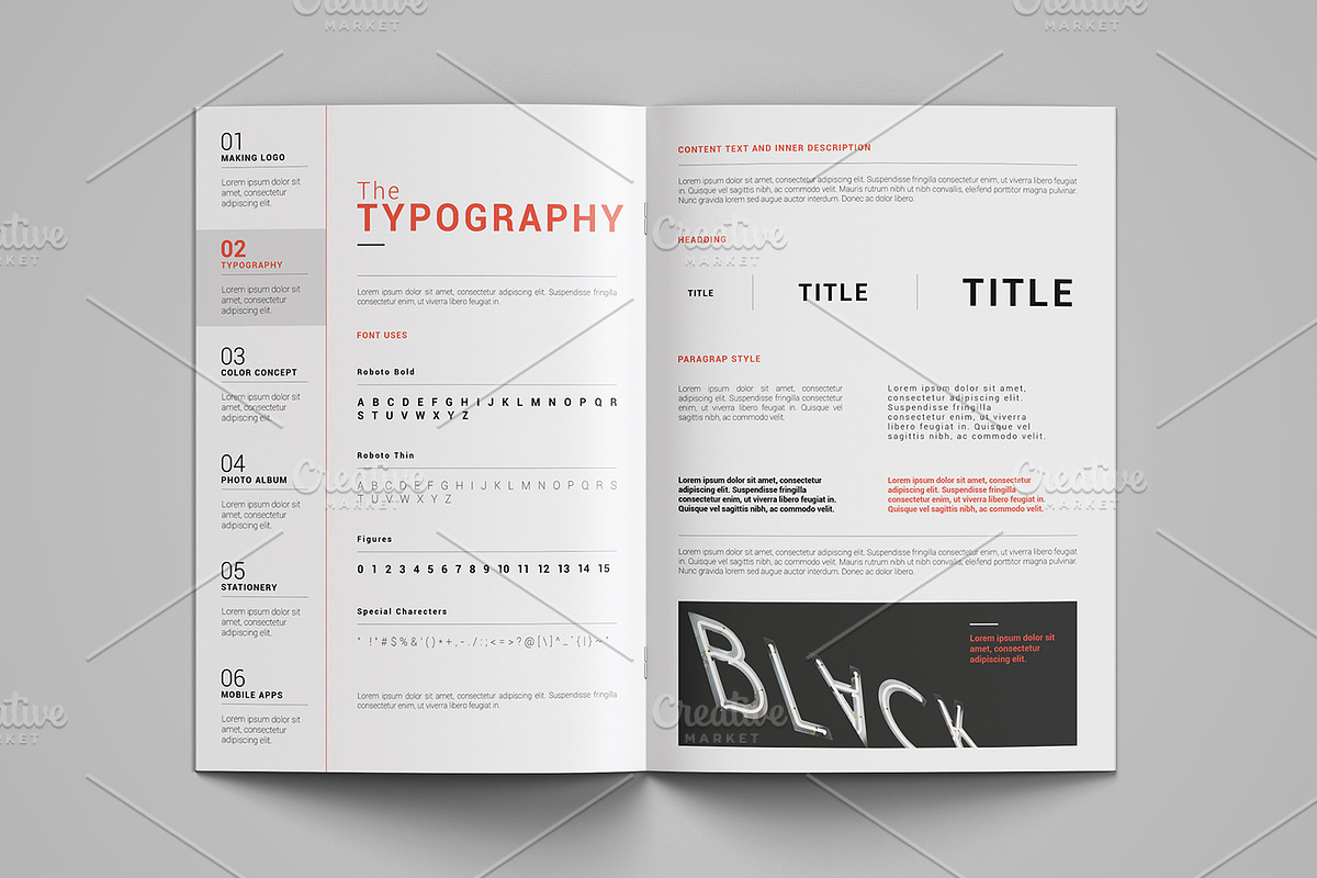 Brand Manual  V964, a Brochure Template by Template Shop (Photo 4 of 9)