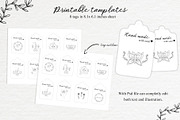 Needlework logos. Line art, a Work Illustration by KolibriDesign (Thumbnail 5 of 7)