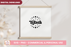 Libra Zodiac Sign SVG Cut Files