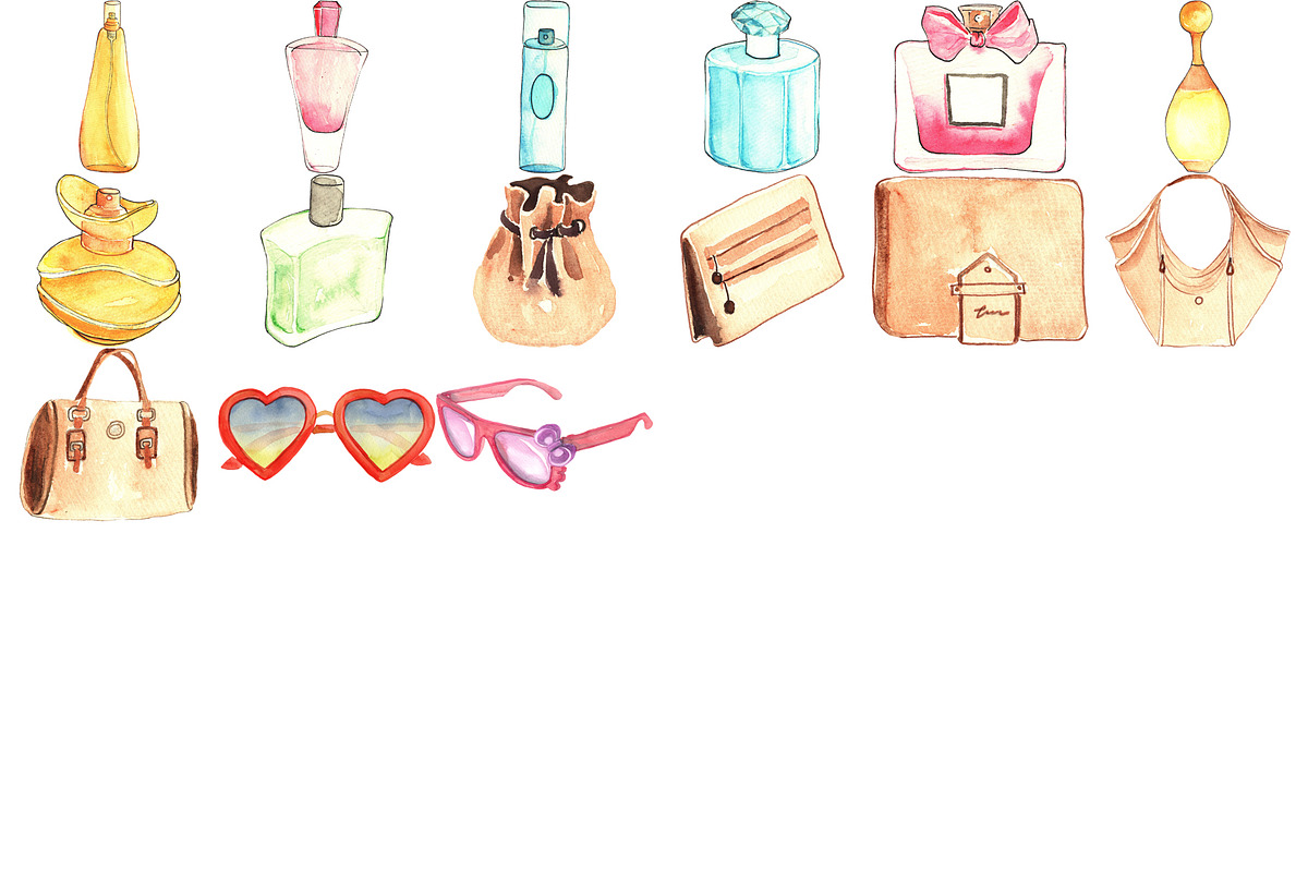 75 MAKEUP AND COSMETICS CLIPART PNG, an Illustration by LilyBoo Clipart (Photo 4 of 4)