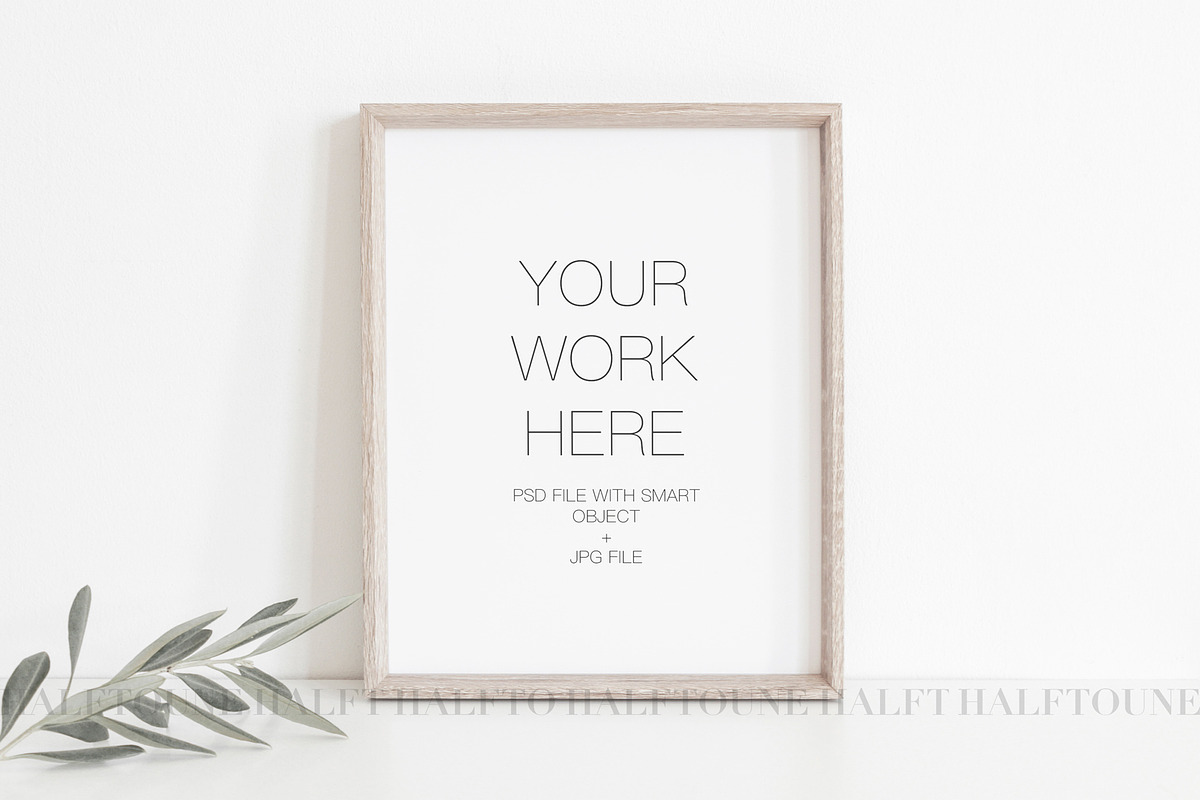 Mockup Rustic Frame 8x10, Mock, a Graphic by HALFTOUNE