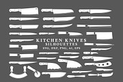 Kitchen Knives Silhouettes in Vector, an Illustration by Seaquint (Thumbnail 2 of 2)