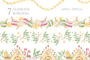 Family Christmas Watercolors Cartoon, a Seasonal Illustration by Elena Malgina Clipart (Thumbnail 14 of 20)
