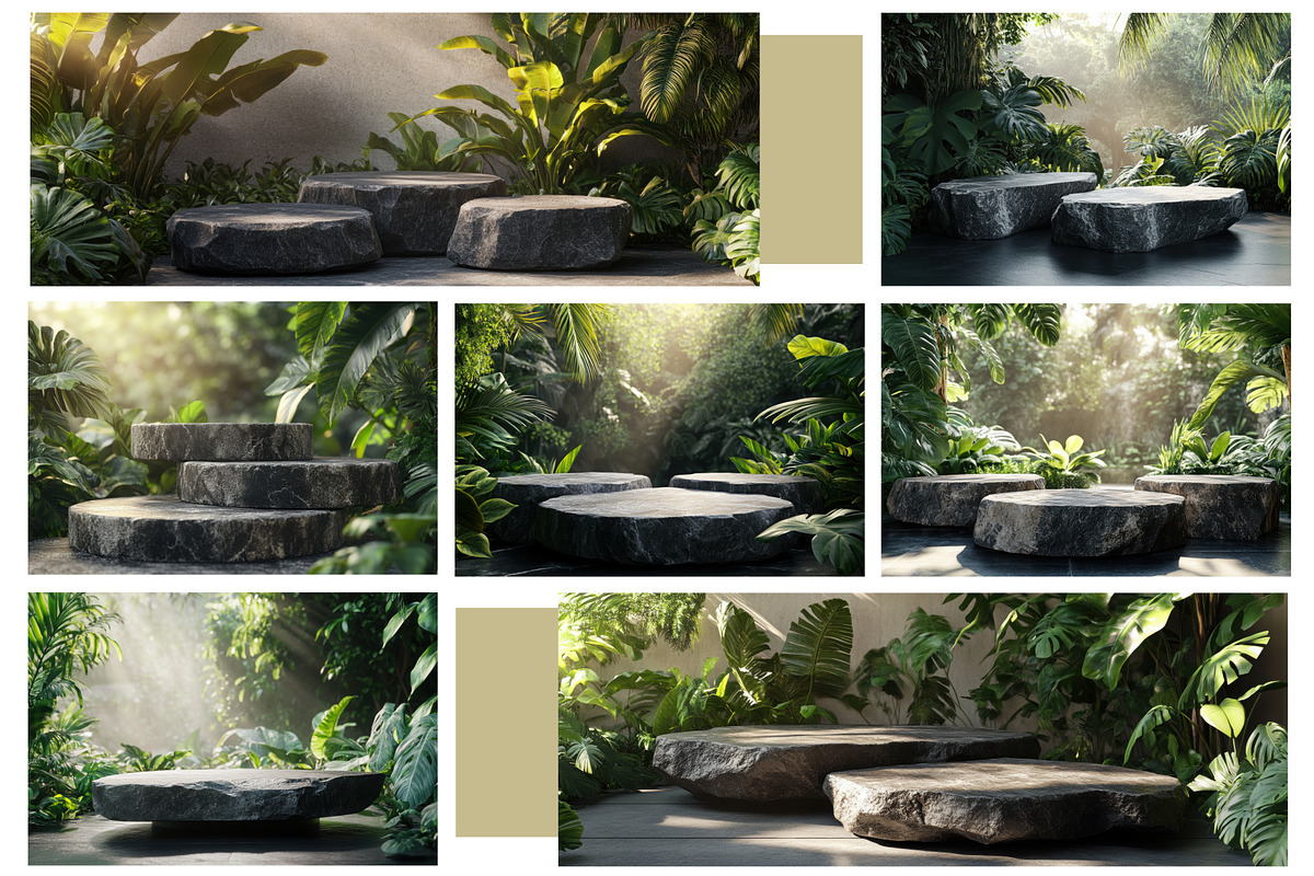 Stone Podium & Tropical Greenery, a Nature Photo by Nebbia (Photo 3 of 3)
