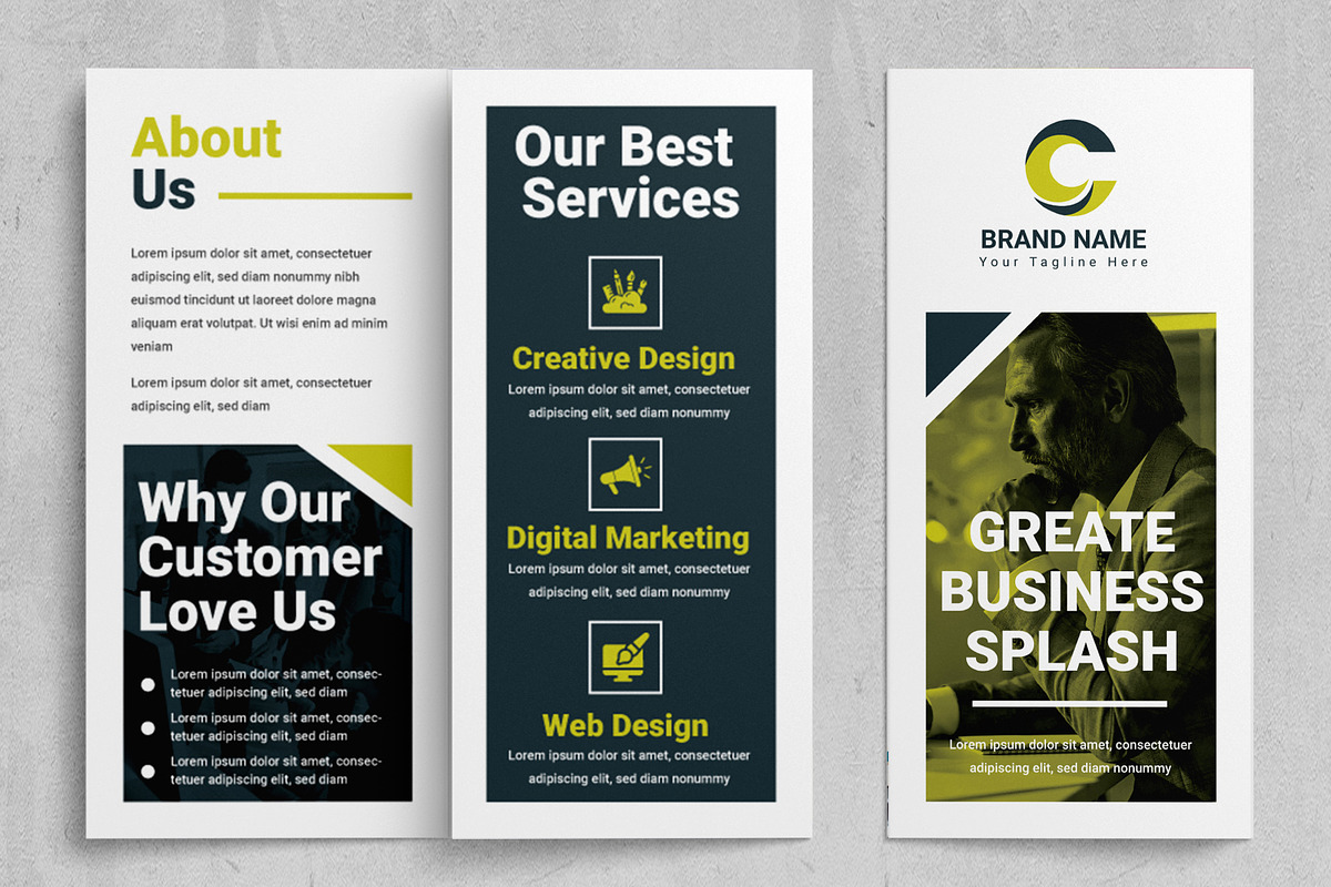 Business Trifold Brochure, a Brochure Template by MightyDesign (Photo 4 of 7)