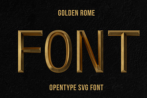 Golden Rome Font, a Font by Handmadefont