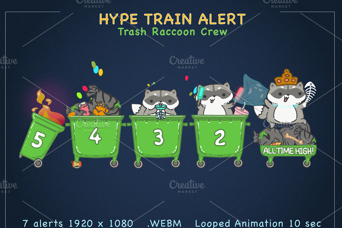 Hype Train Alerts for Twitch, an Object Graphic by JaneLane (Photo 1 of 10)