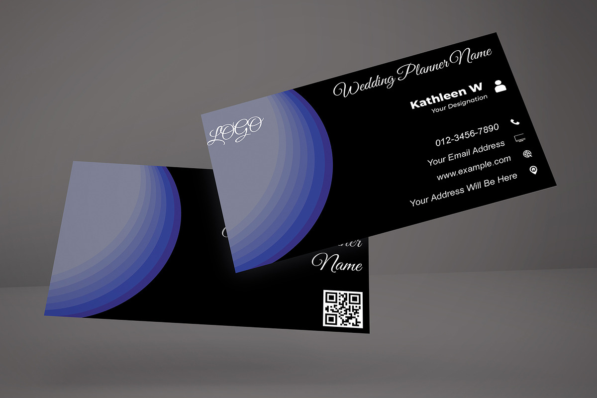 Creative Wedding Agency Card PSD preview 4