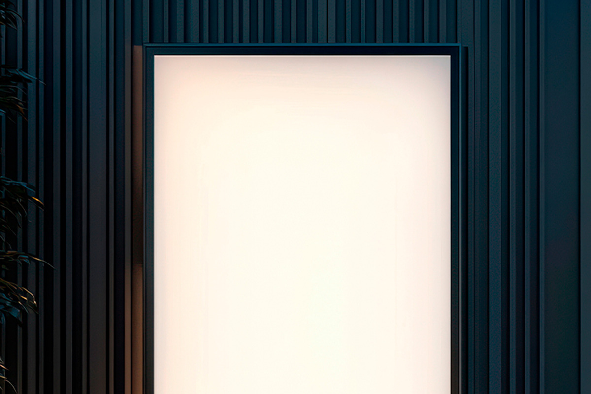 Illuminated Billboard Sign Mockup, an Advertising Mockup by Mego-studio (Photo 2 of 5)