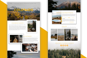 Colorado Landingpage PSD