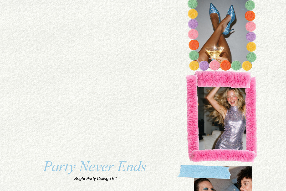 Party Never Ends: Bright Collage Kit, an Object Graphic by divanovskaya_nv (Photo 8 of 17)