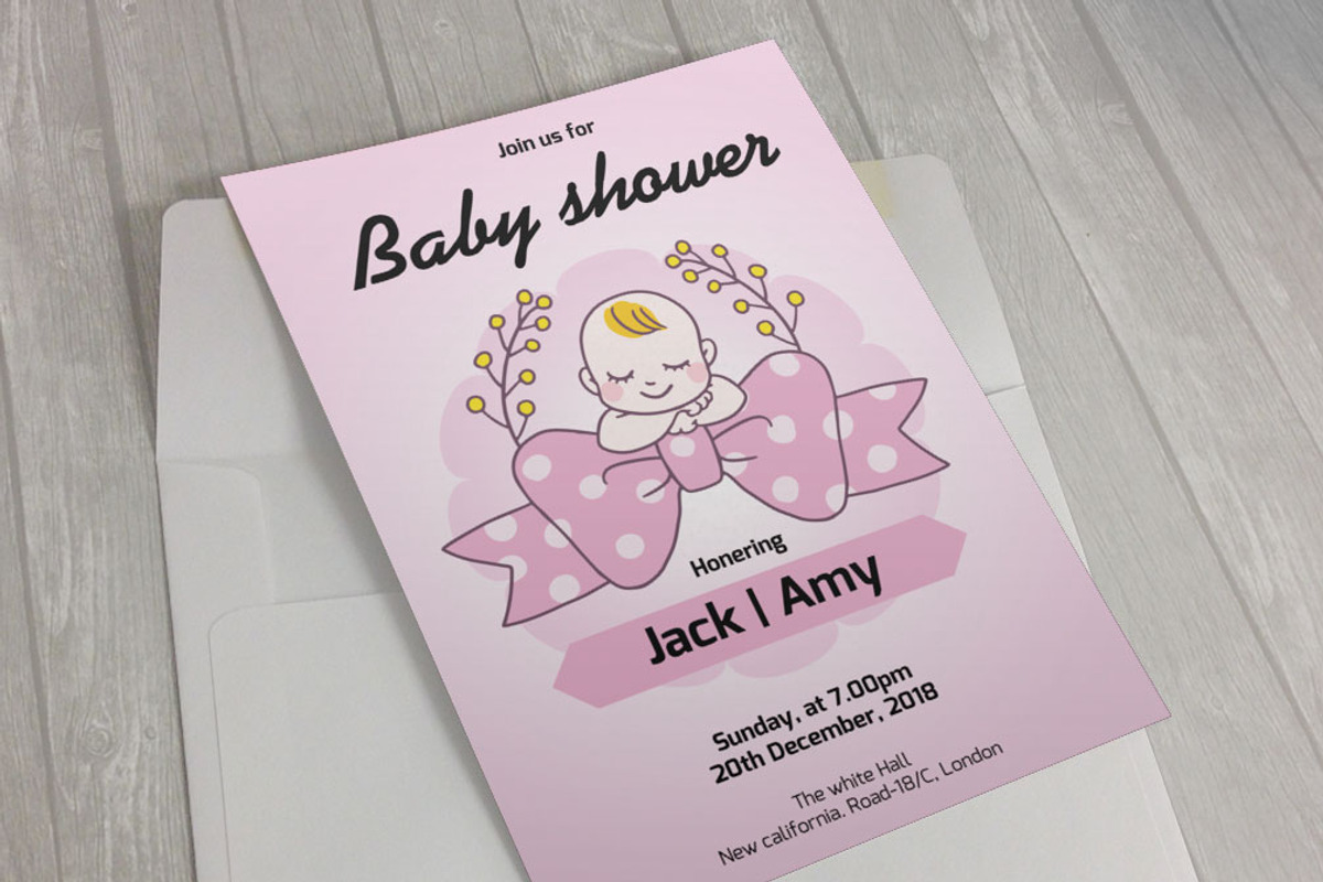 Baby Shower Invitation, an Invitation Template by DGTouch