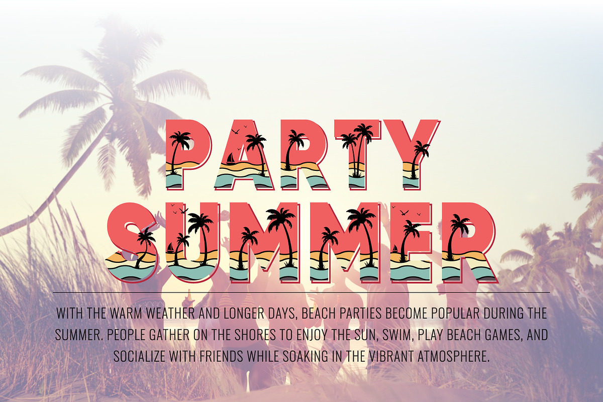 Summer Beach Font, a Symbol Font by Font Craft Studio (Photo 2 of 9)