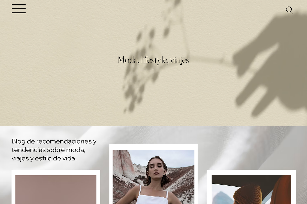Wix website template blog preview 4