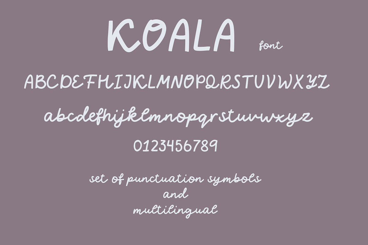 Koala | charming font, a Script Font by Art pages (Photo 12 of 12)