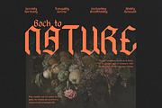 Hyacinth - Modern Blackletter, a Blackletter Font by Dharmas Foundry (Thumbnail 13 of 15)