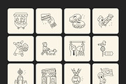 130 New York Doodles Bundle, an Outline Icon by Prosymbols (Thumbnail 7 of 10)