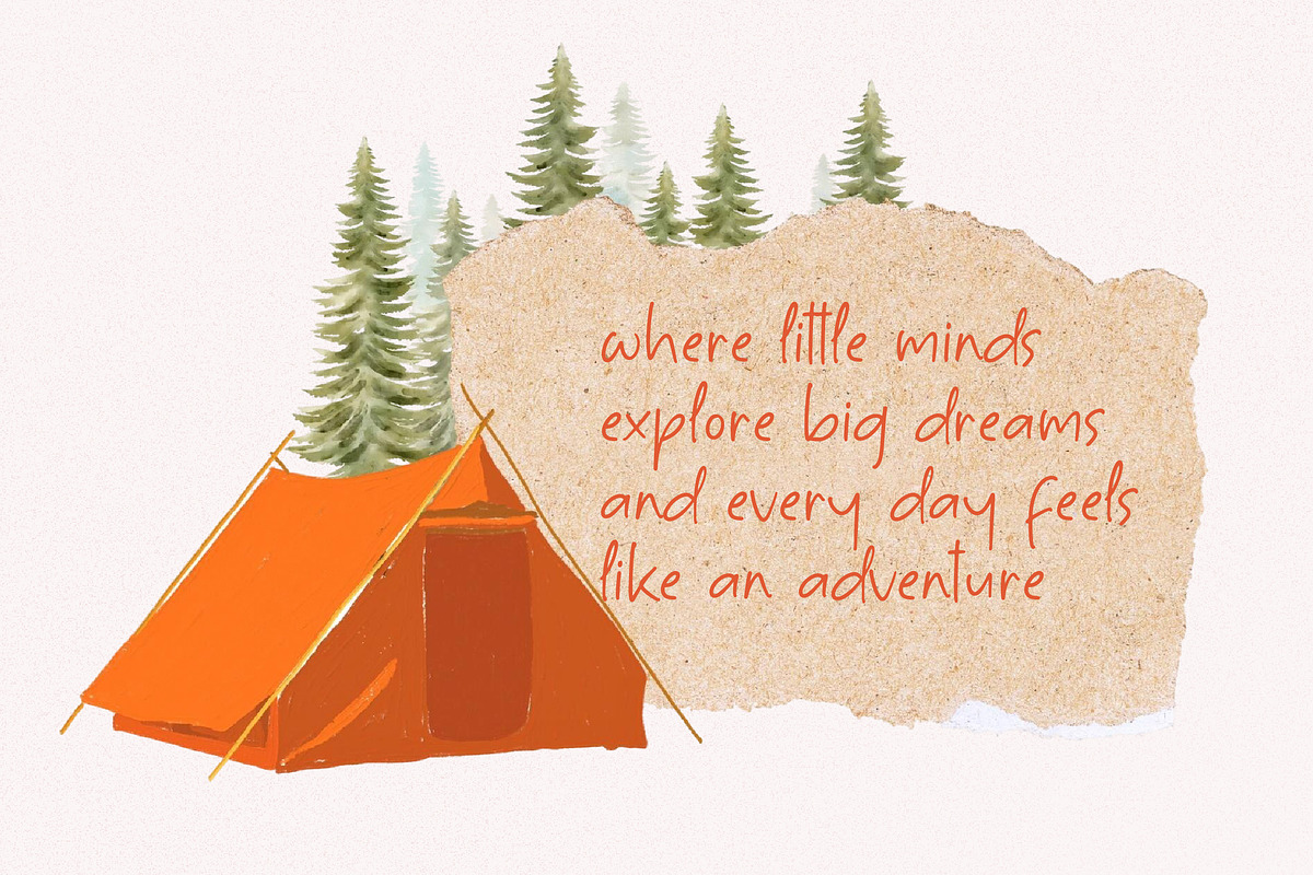 Thursday Marchi Sticky Note Font, a Script Font by Letterena Studios Script (Photo 3 of 15)