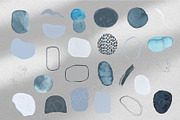 Set Abstract Blue Navy Shapes, an Object Graphic by MilanaDesignShop (Thumbnail 3 of 6)