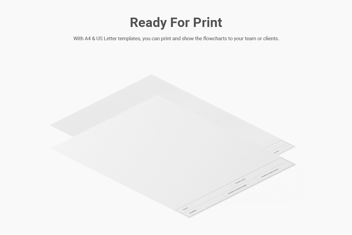 Wireflow Flowcharts, a Wireframe Template by Web Donut (Photo 8 of 14)