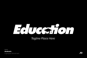 Education Wordmark Logo, a Branding & Logo Template by Akdesain